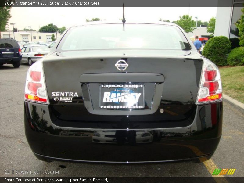 Super Black / Charcoal/Steel 2008 Nissan Sentra 2.0