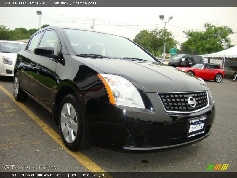 Super Black / Charcoal/Steel 2008 Nissan Sentra 2.0