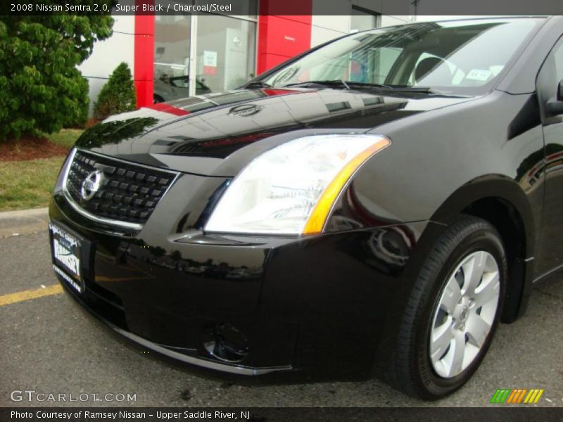 Super Black / Charcoal/Steel 2008 Nissan Sentra 2.0