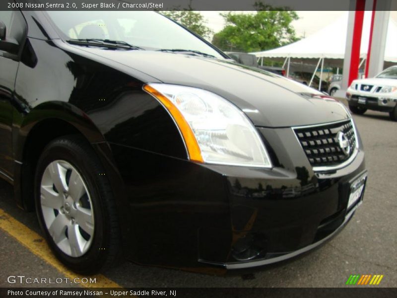 Super Black / Charcoal/Steel 2008 Nissan Sentra 2.0
