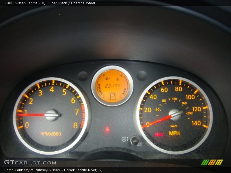 Super Black / Charcoal/Steel 2008 Nissan Sentra 2.0