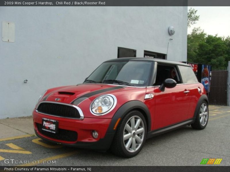 Chili Red / Black/Rooster Red 2009 Mini Cooper S Hardtop