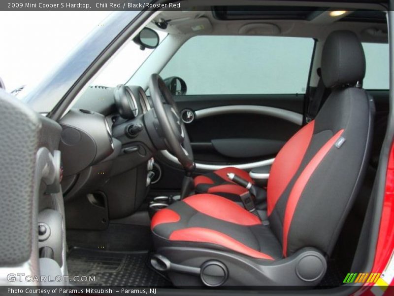 Chili Red / Black/Rooster Red 2009 Mini Cooper S Hardtop