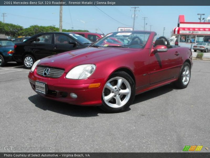 Firemist Metallic / Sienna Beige 2001 Mercedes-Benz SLK 320 Roadster