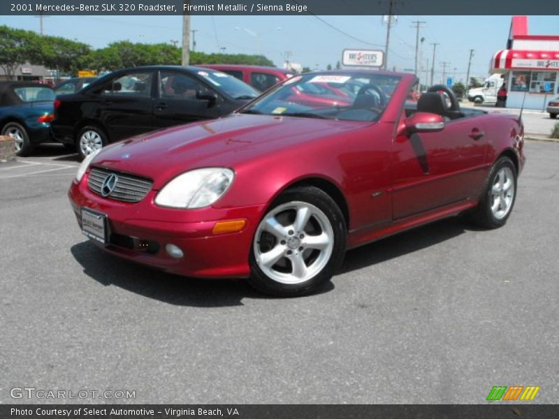 Firemist Metallic / Sienna Beige 2001 Mercedes-Benz SLK 320 Roadster