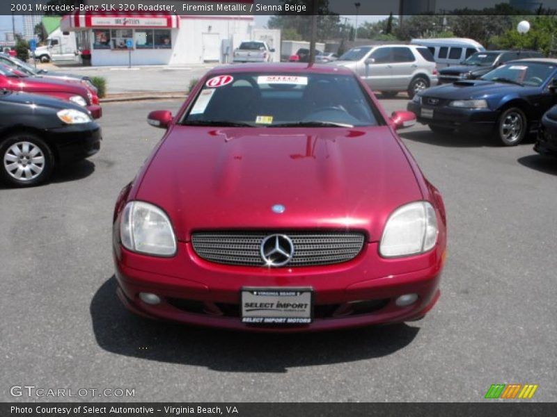 Firemist Metallic / Sienna Beige 2001 Mercedes-Benz SLK 320 Roadster