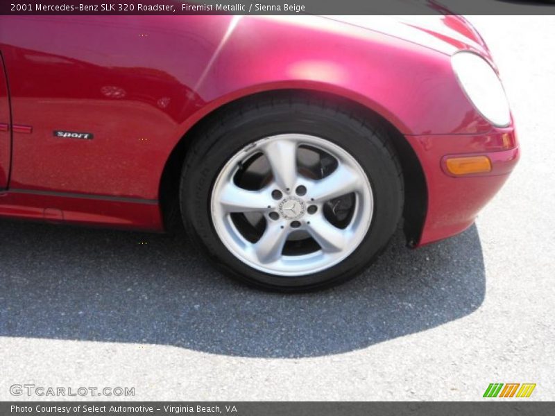 Firemist Metallic / Sienna Beige 2001 Mercedes-Benz SLK 320 Roadster