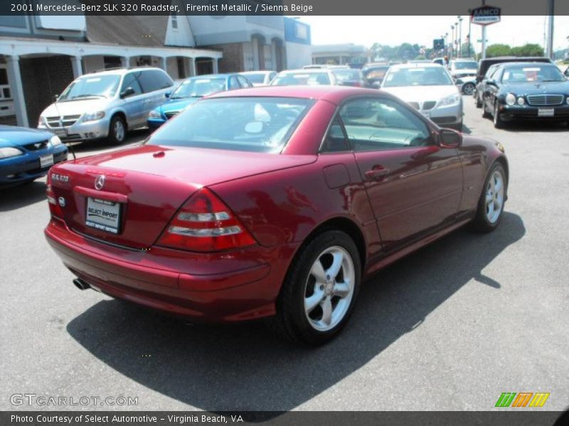 Firemist Metallic / Sienna Beige 2001 Mercedes-Benz SLK 320 Roadster