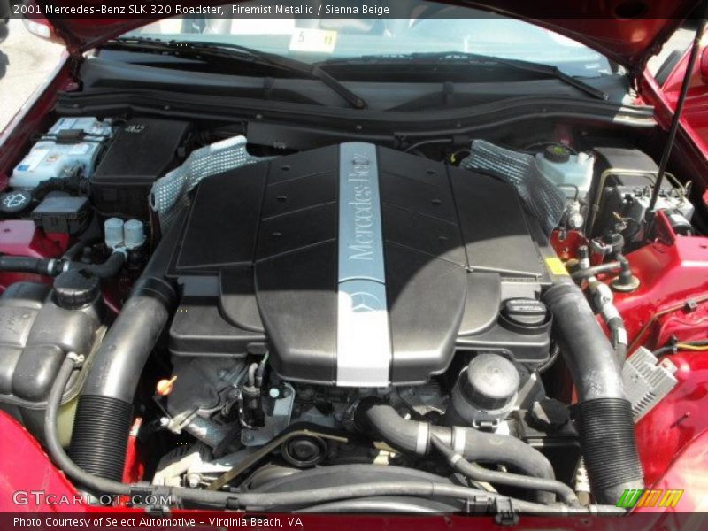 Firemist Metallic / Sienna Beige 2001 Mercedes-Benz SLK 320 Roadster