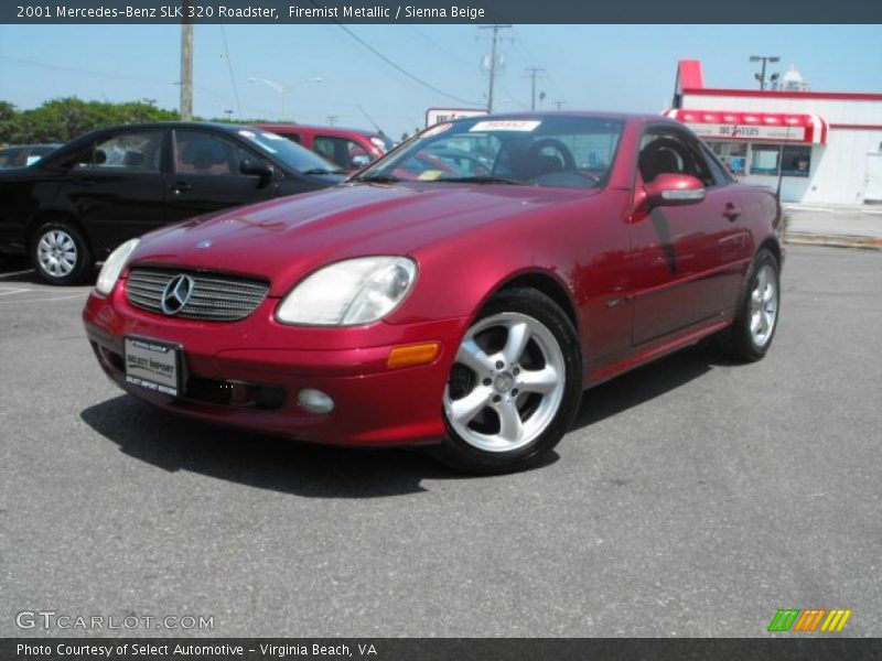 Firemist Metallic / Sienna Beige 2001 Mercedes-Benz SLK 320 Roadster