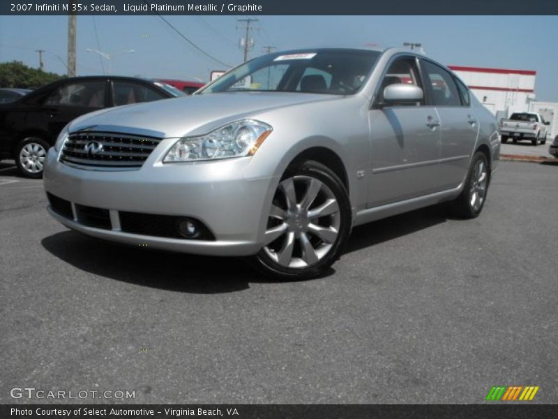 Liquid Platinum Metallic / Graphite 2007 Infiniti M 35x Sedan