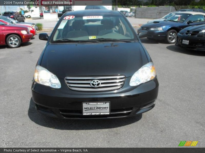 Black / Pebble Beige 2004 Toyota Corolla LE