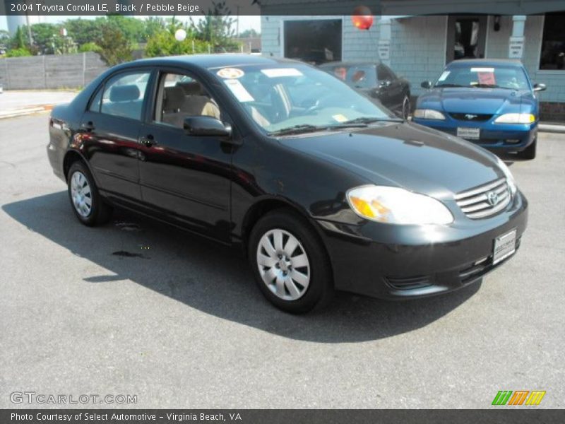 Black / Pebble Beige 2004 Toyota Corolla LE