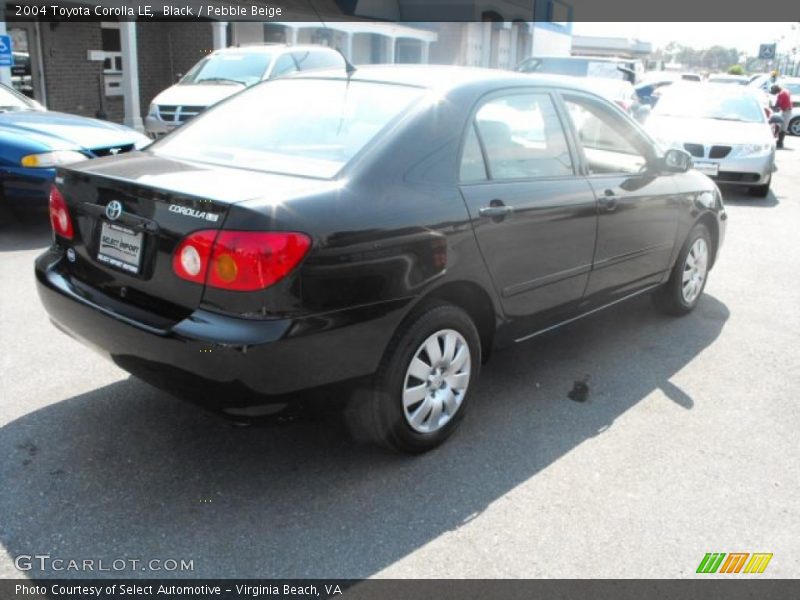 Black / Pebble Beige 2004 Toyota Corolla LE