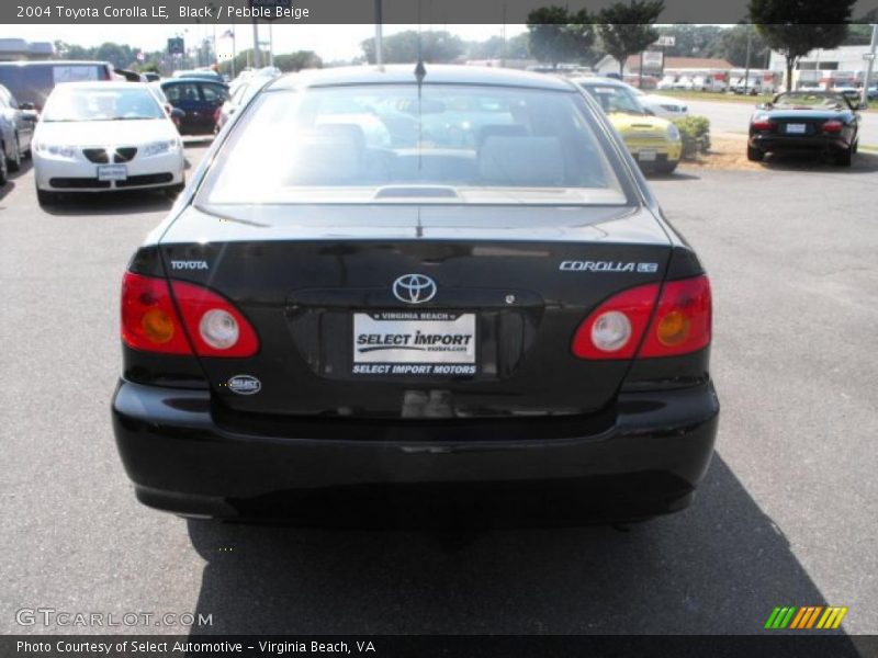 Black / Pebble Beige 2004 Toyota Corolla LE