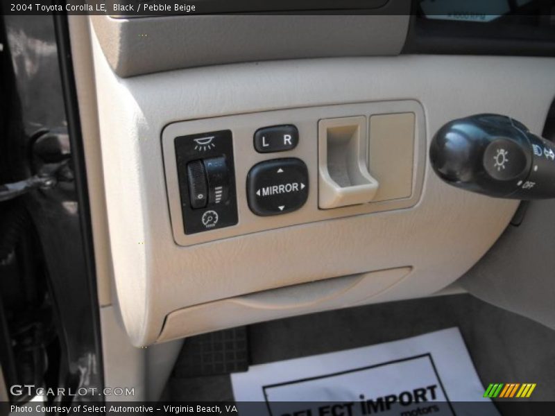 Black / Pebble Beige 2004 Toyota Corolla LE