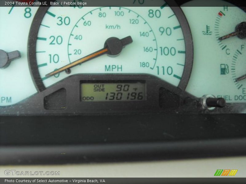 Black / Pebble Beige 2004 Toyota Corolla LE