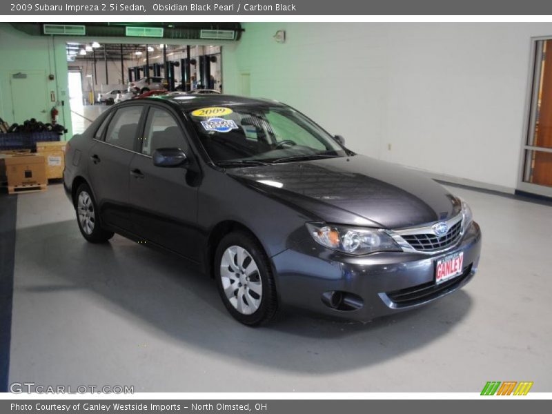 Obsidian Black Pearl / Carbon Black 2009 Subaru Impreza 2.5i Sedan