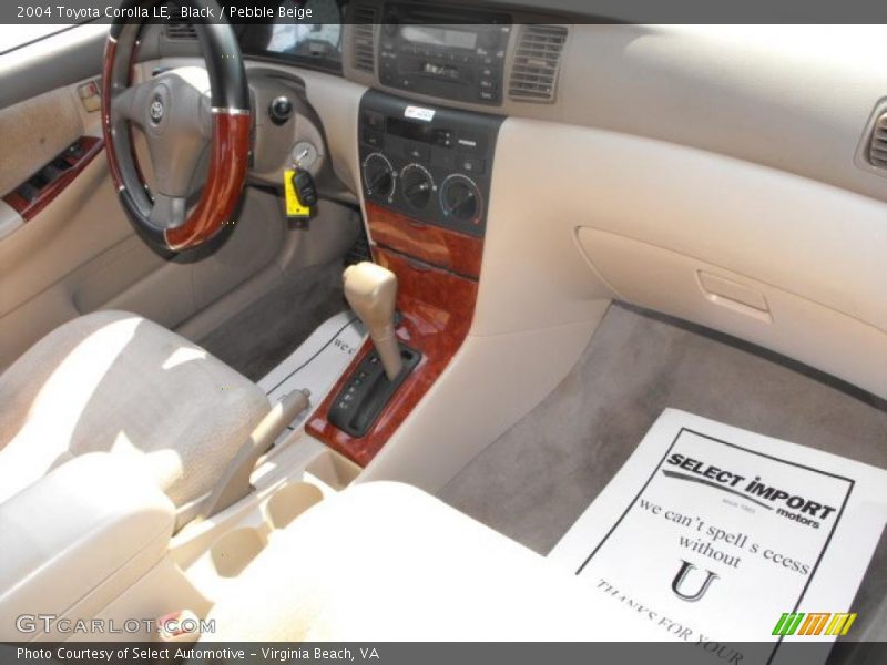 Black / Pebble Beige 2004 Toyota Corolla LE