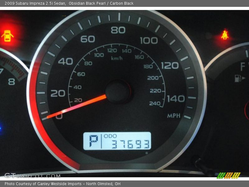 Obsidian Black Pearl / Carbon Black 2009 Subaru Impreza 2.5i Sedan