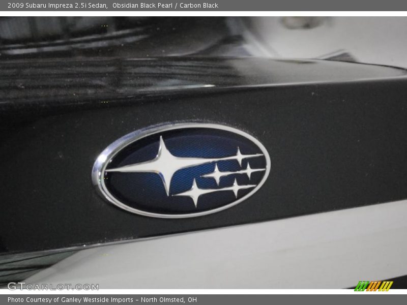 Obsidian Black Pearl / Carbon Black 2009 Subaru Impreza 2.5i Sedan