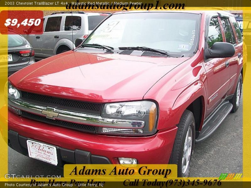 Majestic Red Metallic / Medium Pewter 2003 Chevrolet TrailBlazer LT 4x4