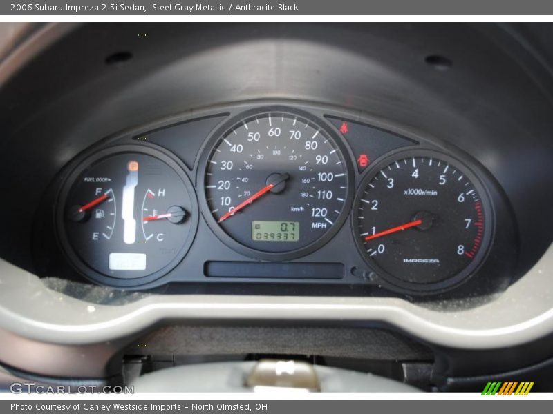 Steel Gray Metallic / Anthracite Black 2006 Subaru Impreza 2.5i Sedan