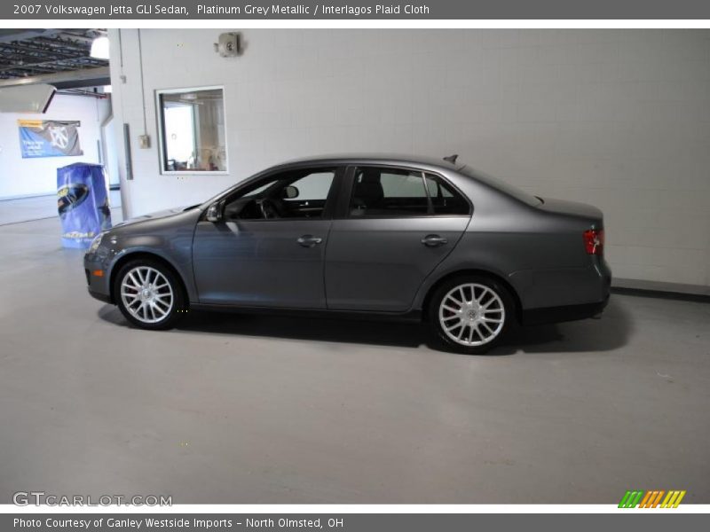 Platinum Grey Metallic / Interlagos Plaid Cloth 2007 Volkswagen Jetta GLI Sedan