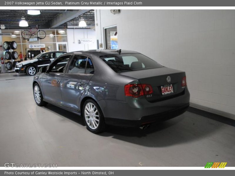 Platinum Grey Metallic / Interlagos Plaid Cloth 2007 Volkswagen Jetta GLI Sedan