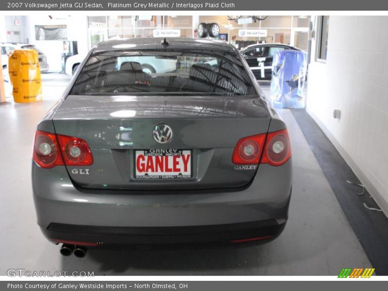 Platinum Grey Metallic / Interlagos Plaid Cloth 2007 Volkswagen Jetta GLI Sedan