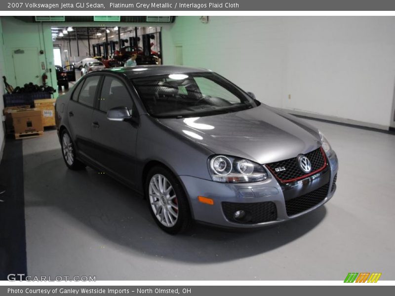 Platinum Grey Metallic / Interlagos Plaid Cloth 2007 Volkswagen Jetta GLI Sedan