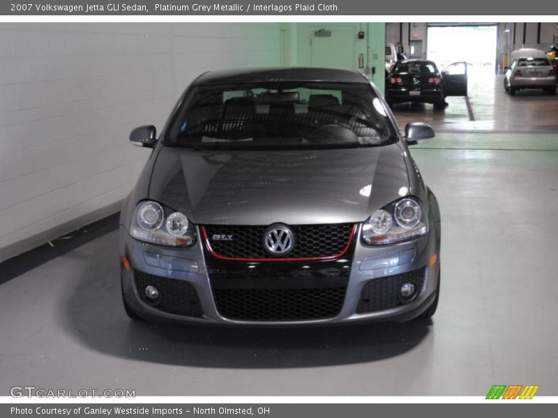 Platinum Grey Metallic / Interlagos Plaid Cloth 2007 Volkswagen Jetta GLI Sedan