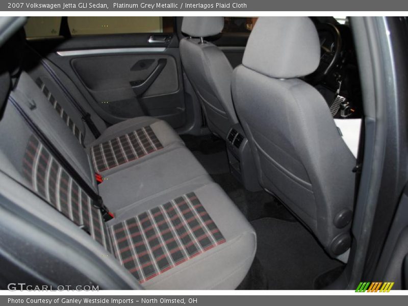 Platinum Grey Metallic / Interlagos Plaid Cloth 2007 Volkswagen Jetta GLI Sedan