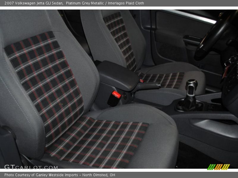 Platinum Grey Metallic / Interlagos Plaid Cloth 2007 Volkswagen Jetta GLI Sedan