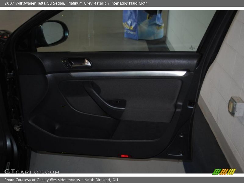 Platinum Grey Metallic / Interlagos Plaid Cloth 2007 Volkswagen Jetta GLI Sedan
