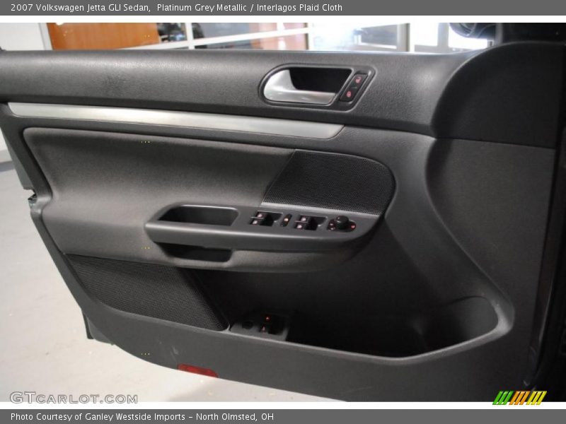 Platinum Grey Metallic / Interlagos Plaid Cloth 2007 Volkswagen Jetta GLI Sedan