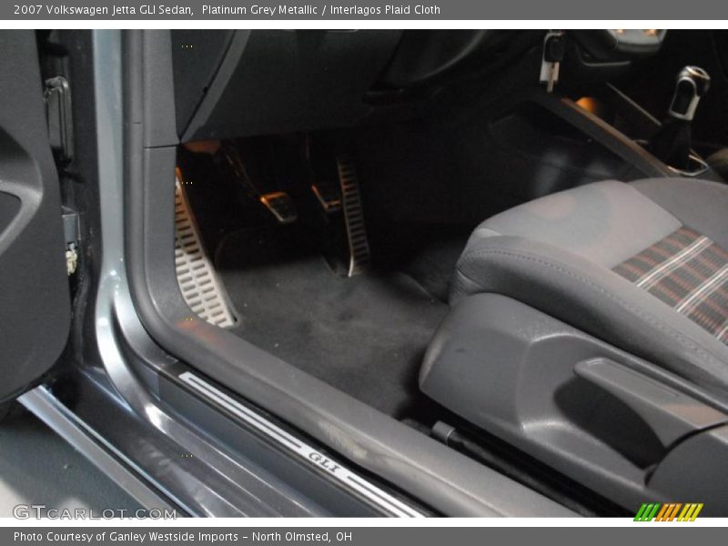Platinum Grey Metallic / Interlagos Plaid Cloth 2007 Volkswagen Jetta GLI Sedan