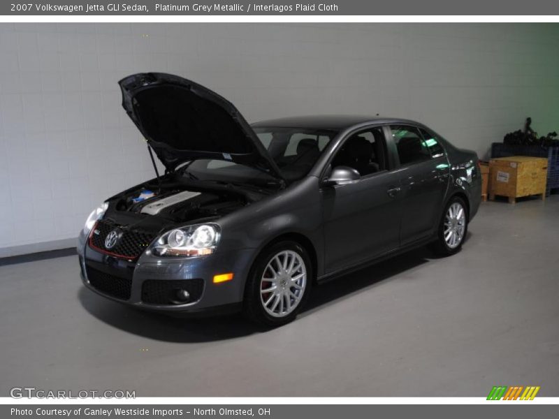 Platinum Grey Metallic / Interlagos Plaid Cloth 2007 Volkswagen Jetta GLI Sedan