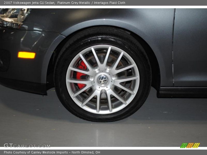 Platinum Grey Metallic / Interlagos Plaid Cloth 2007 Volkswagen Jetta GLI Sedan