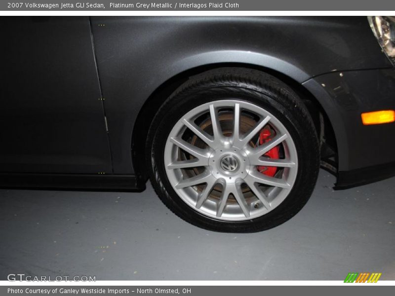 Platinum Grey Metallic / Interlagos Plaid Cloth 2007 Volkswagen Jetta GLI Sedan