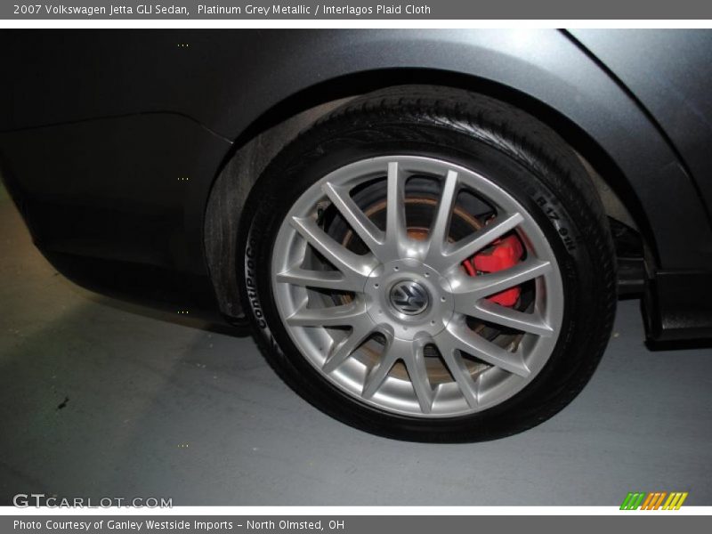 Platinum Grey Metallic / Interlagos Plaid Cloth 2007 Volkswagen Jetta GLI Sedan