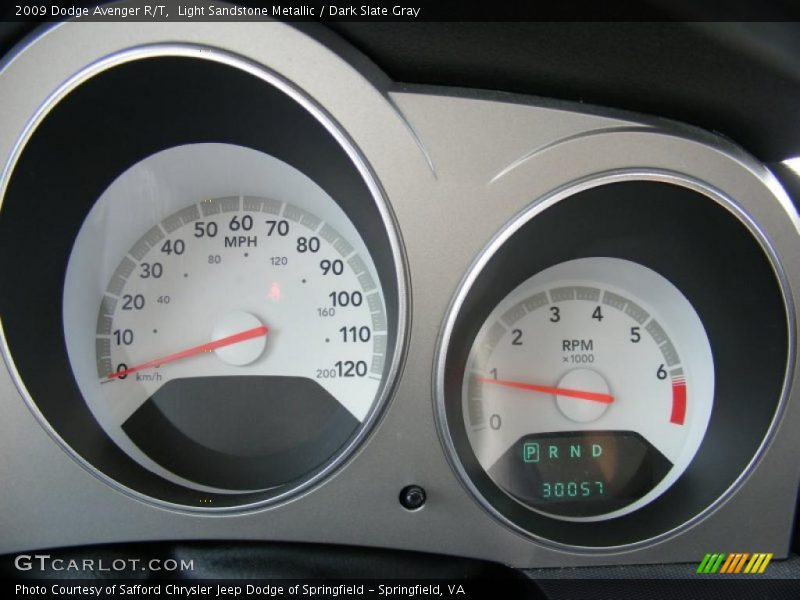 Light Sandstone Metallic / Dark Slate Gray 2009 Dodge Avenger R/T