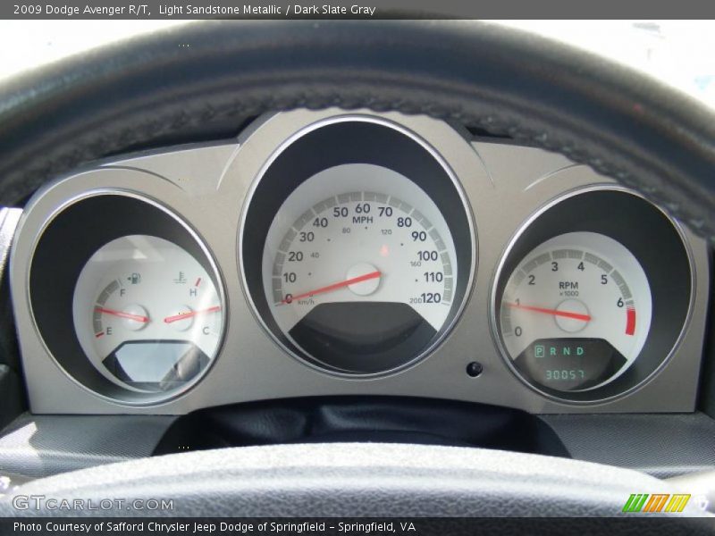 Light Sandstone Metallic / Dark Slate Gray 2009 Dodge Avenger R/T