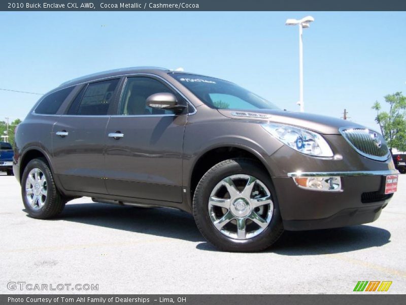 Cocoa Metallic / Cashmere/Cocoa 2010 Buick Enclave CXL AWD