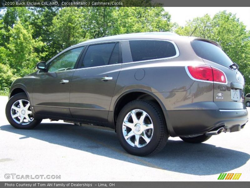 Cocoa Metallic / Cashmere/Cocoa 2010 Buick Enclave CXL AWD