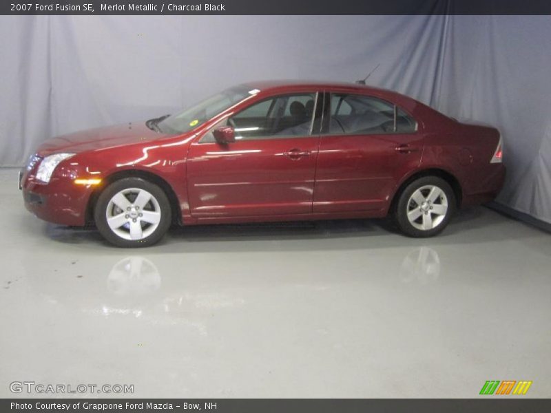 Merlot Metallic / Charcoal Black 2007 Ford Fusion SE