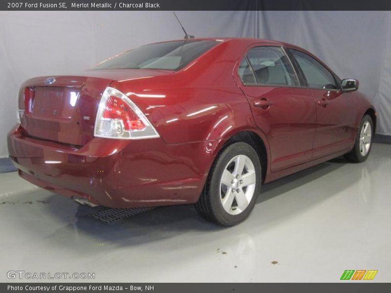 Merlot Metallic / Charcoal Black 2007 Ford Fusion SE