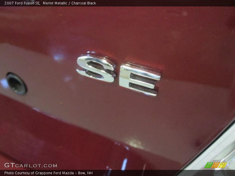 Merlot Metallic / Charcoal Black 2007 Ford Fusion SE