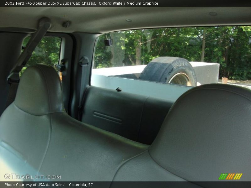 Oxford White / Medium Graphite 2002 Ford F450 Super Duty XL SuperCab Chassis
