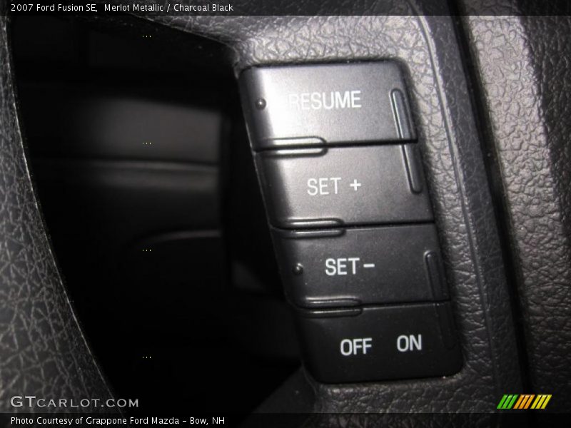 Merlot Metallic / Charcoal Black 2007 Ford Fusion SE